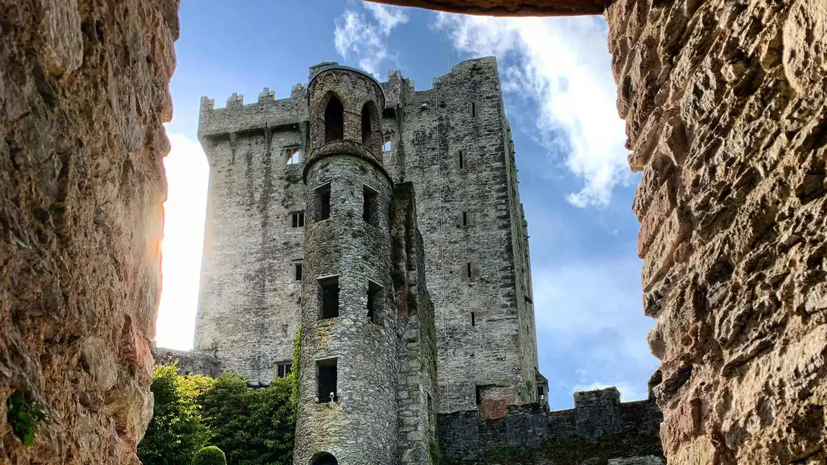 Blarney Castle tower and gardens on a day among the vacation tours of Ireland from Dublin