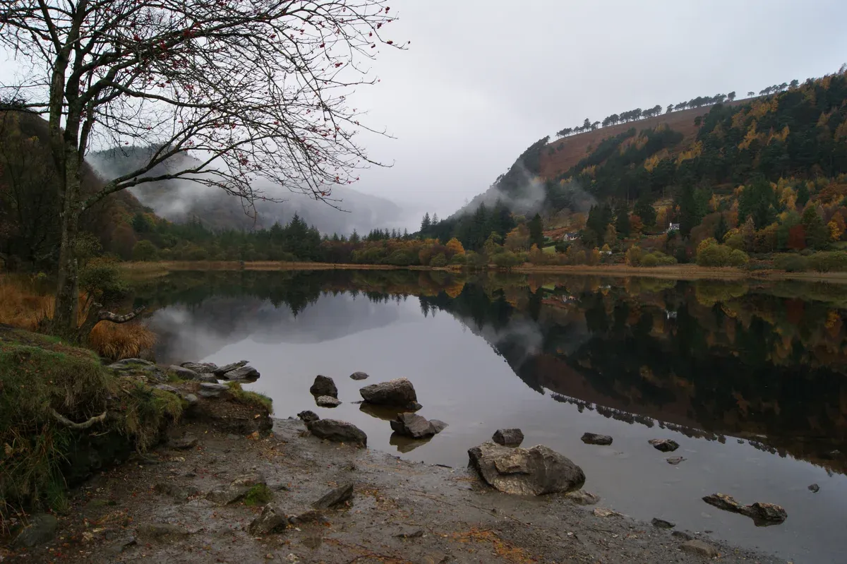 Glendalough Upper Lake in the Wicklow Mountains on an Ireland tour