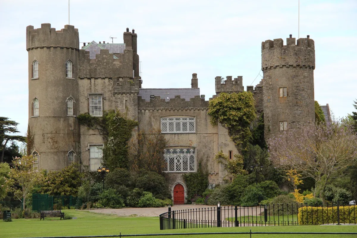 Malahide Castle and its grounds on a vacation tours of Ireland castle trip
