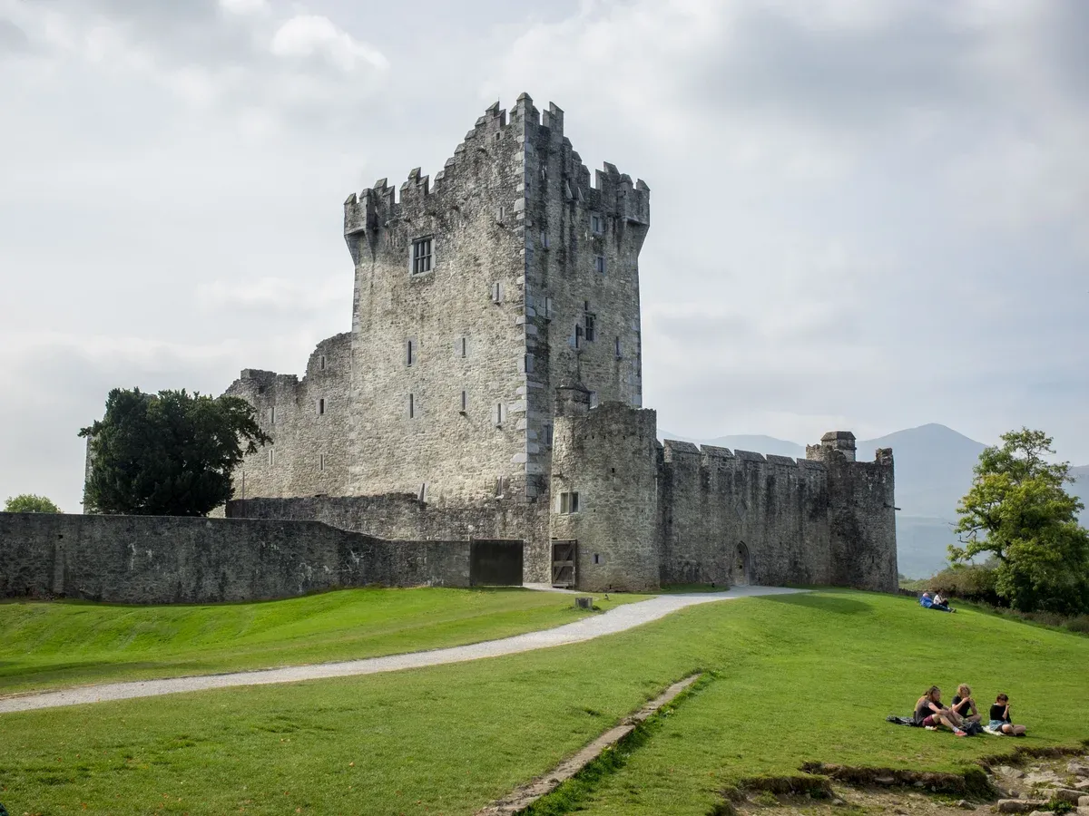 Ross Castle on the shore of Lough Leane in Killarney on an Ireland tour