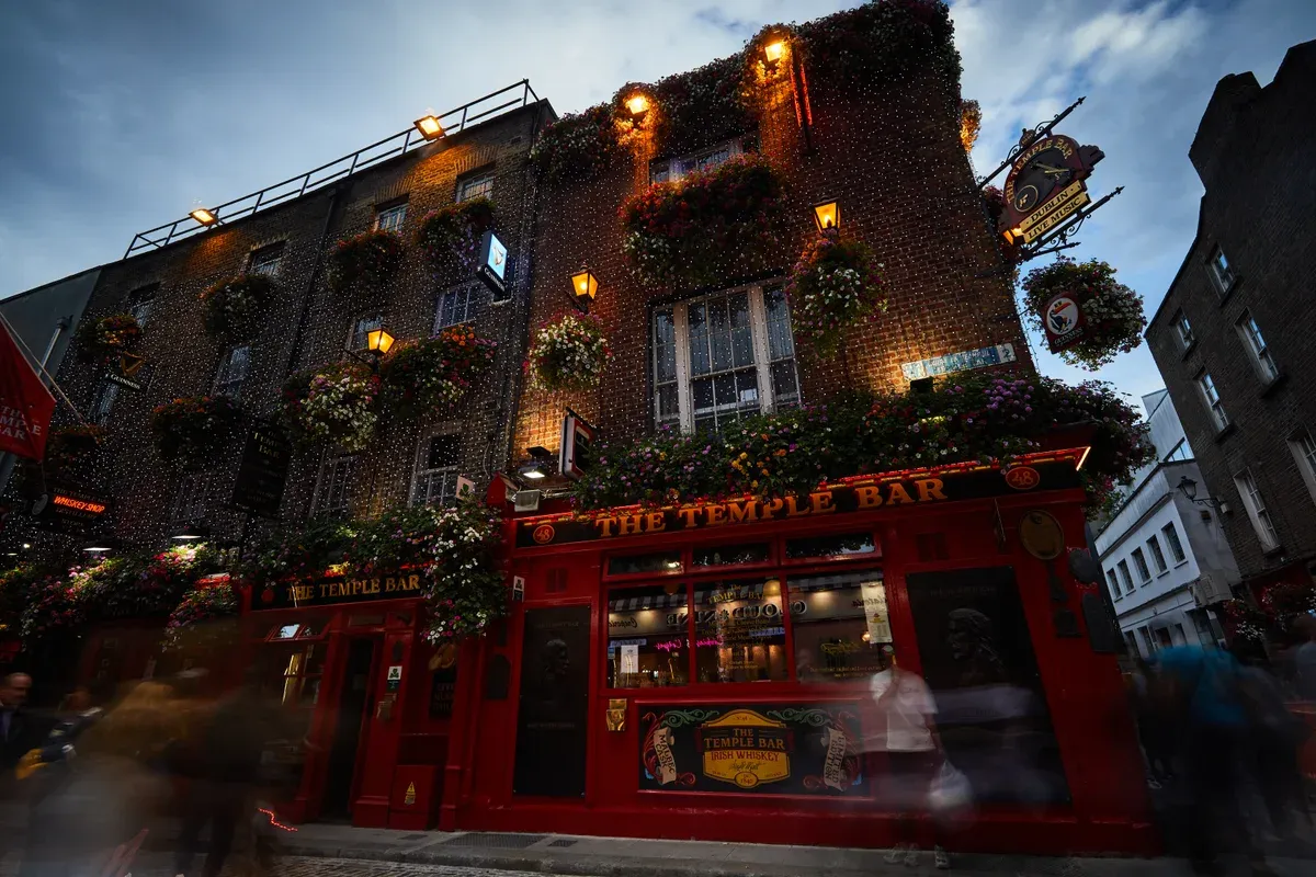 The Temple Bar pub in Dublin on an Ireland trip